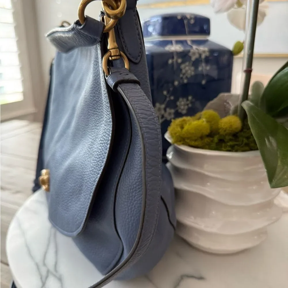 COACH Polished Pebble Leather Shoulder Bag